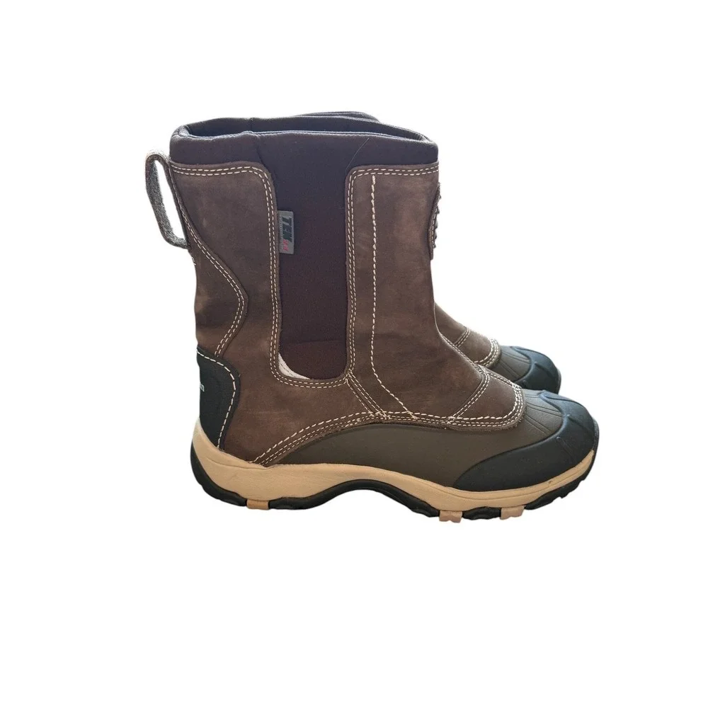 L.L. Bean TEK 2.5 PrimaLoft Winter Boots Womens 8 Brown Waterproof Insulated